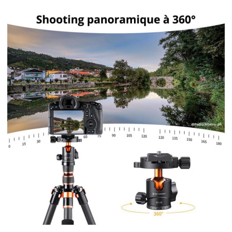 K&F Rotule 360 métal diamètre 25 mm