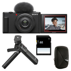 SONY Compact ZV-1F kit vlogger Garanti 2 ans + Sac + SD 8 Go