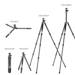 K&F Trepied carbone + rotule BH-35