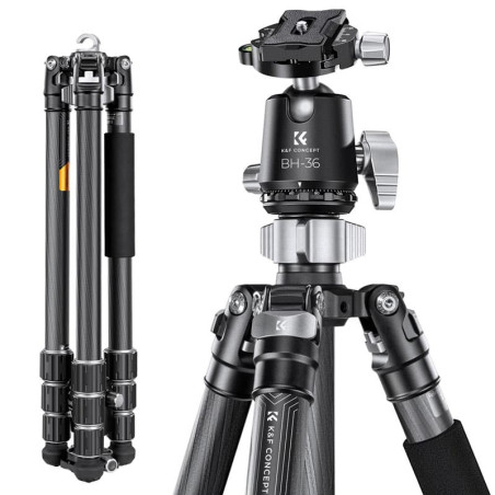 K&F Trepied avec monopode Carbone X284C4 + rotule BH-36