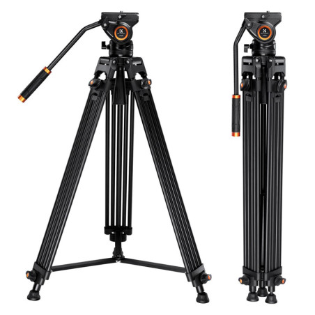 K&F Trepied video Aluminium + rotule 360