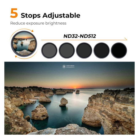K&F Filtre Nano X variable ND32-512 77mm