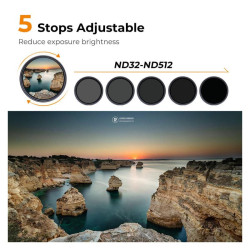 K&F Filtre Nano X variable ND32-512 82mm