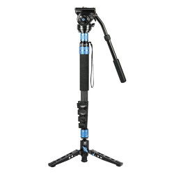 SIRUI Monopode P-325FS Carbone avec support et rotule fluide VH-10
