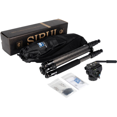 SIRUI Trépied vidéo Traveler 7C Carbone avec rotule fluide VA-5
