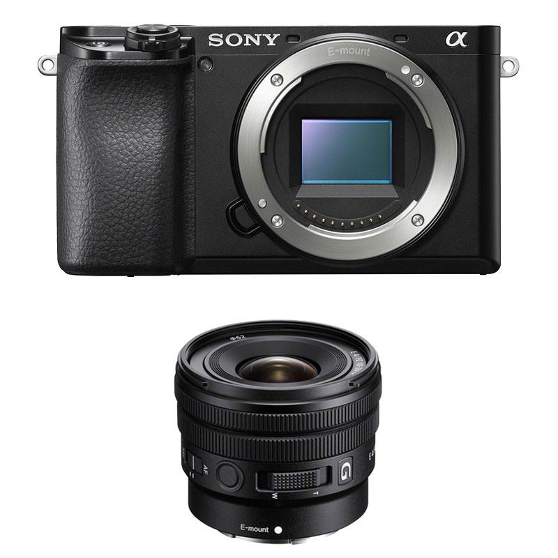 SONY Hybride ALPHA 6100 NOIR + Objectif SEL E PZ 10-20mm f/4 Garanti 3 ans