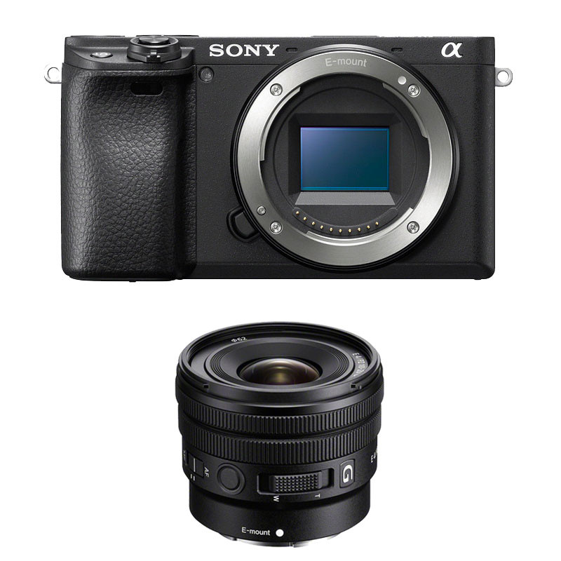SONY Hybride ALPHA 6400 NOIR + Objectif SEL E PZ 10-20mm f/4 Garanti 3 ans