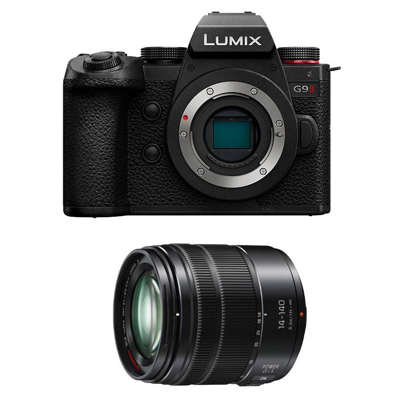 PANASONIC Hybride LUMIX G9 II Noir + Objectif G Vario 14-140mm f/3.5-5.6 ASPH Power OIS Garanti 3 ans