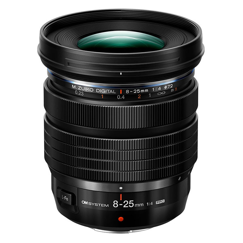 Objectif hybride OM System .Zuiko Digital ED 8 25mm f4 PRO - vue 2