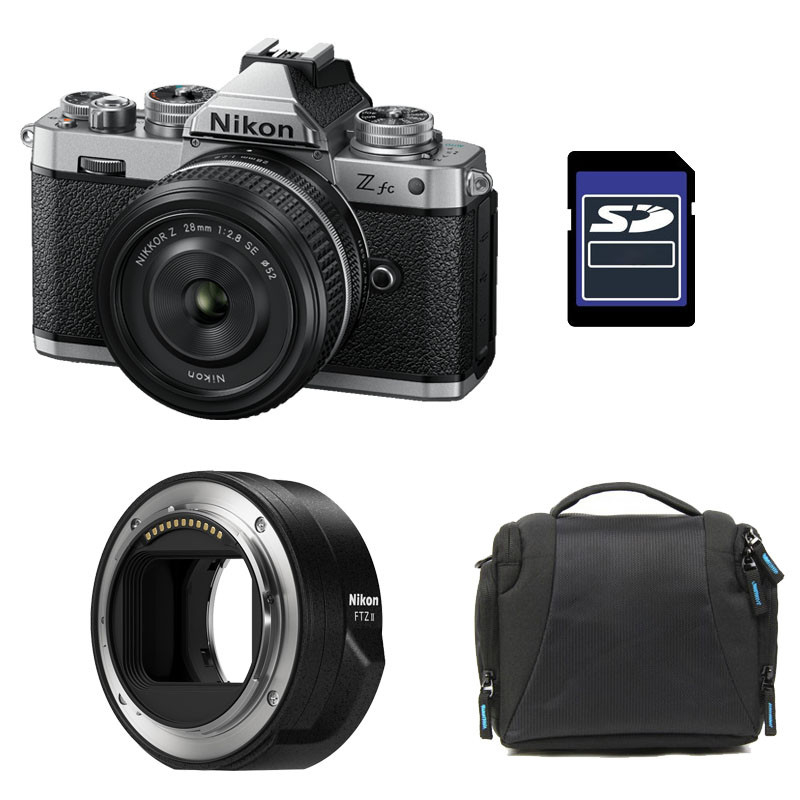 NIKON Z fc + Z 28mm f/2.8 SE Garanti 3 ans + Sac + Carte SD 8 Go + Adaptateur FTZ II