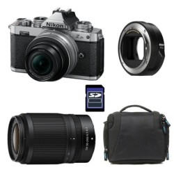 NIKON Z fc + Z 16-50 Silver + Z 50-250 Garanti 3 ans + Sac + Carte SD 8 Go + Adaptateur FTZ II