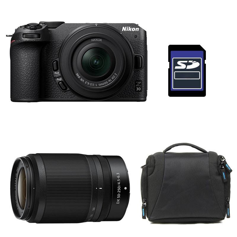 NIKON Z30 + Z 16-50 + Z 50-250 Garanti 3 ans + Sac + Carte SD 8 Go