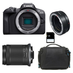 CANON EOS R100 + RF-S 18-150mm f/3.5-6.3 IS STM Garanti 3 ans + Sac + Carte SD 8 Go + Bague EF-EOS R