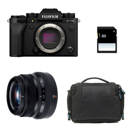 FUJIFILM X-T5 NOIR + 35mm f/2 WR Garanti 3 ans + Sac + Carte SD 8 Go