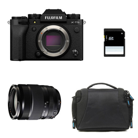 FUJIFILM X-T5 NOIR + 18-135mm Garanti 3 ans + Sac + Carte SD 8 Go