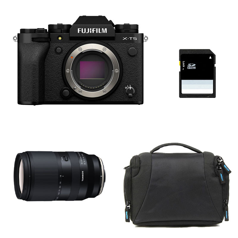 FUJIFILM X-T5 NOIR + TAMRON 18-300mm Garanti 3 ans + Sac + Carte SD 8 Go