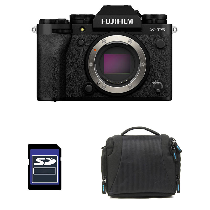 FUJIFILM X-T5 NU NOIR Garanti 3 ans + Sac + Carte SD 8 Go