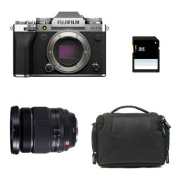 FUJIFILM X-T5 Silver + 16-55mm Garanti 3 ans + Sac + Carte SD 8 Go
