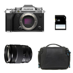 FUJIFILM X-T5 Silver + 18-135mm Garanti 3 ans + Sac + Carte SD 8 Go