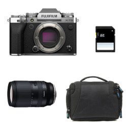 FUJIFILM X-T5 Silver + TAMRON 18-300mm Garanti 3 ans + Sac + Carte SD 8 Go