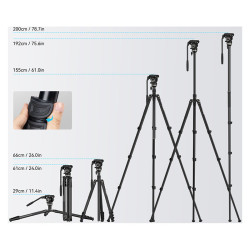 SMALLRIG 4475 Video Tripod Kit CT210