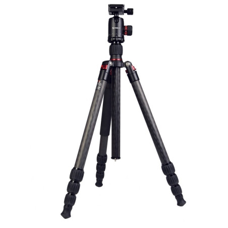 STARBLITZ TSC284B Kit Trépied Monopode Carbone 4 sections avec rotule 15Kg