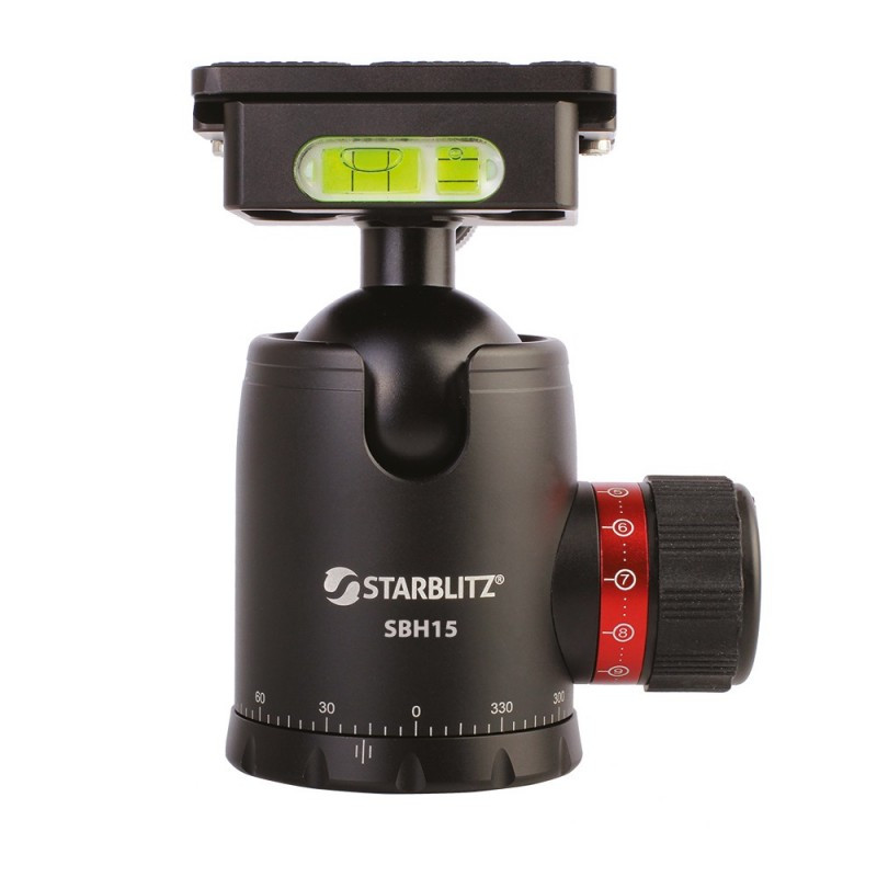 STARBLITZ Tête a rotule graduée double sécurité 15Kg supportés SBH15