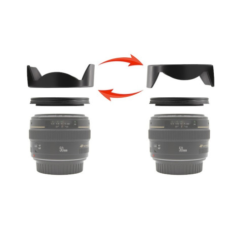 STARBLITZ Pare-soleil rigide réversible Compatible avec objectif photo 77mm