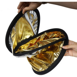 STARBLITZ Panneau réflecteur ovale 71 x 112 cm Argent et Or