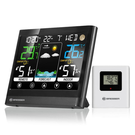 BRESSER Station météo couleur MeteoTemp BF avec écran tactile 7007511