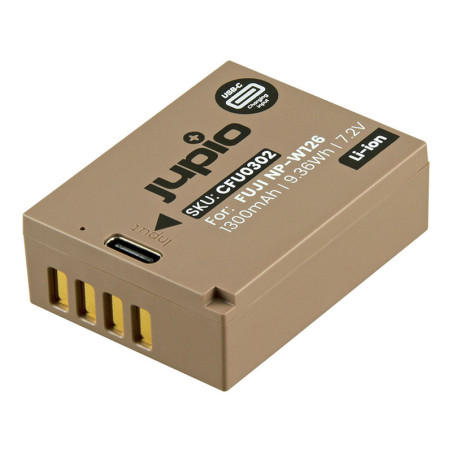 JUPIO Batterie compatible avec Fujifilm NP-W126S Ultra USB-C