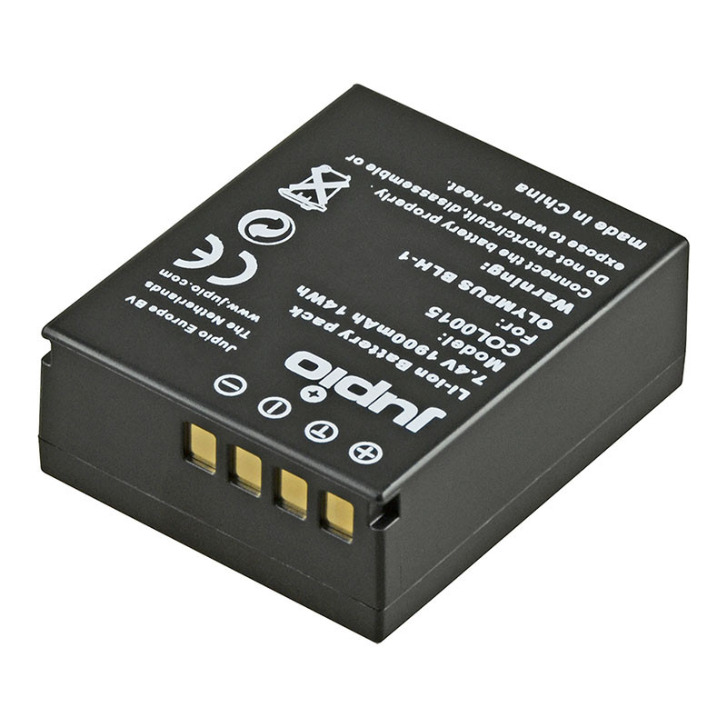 JUPIO Batterie compatible avec Olympus BLH-1
