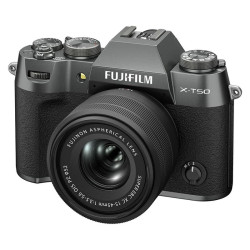 FUJIFILM X-T50 CHARCOAL + 15-45 Garanti 3 ans