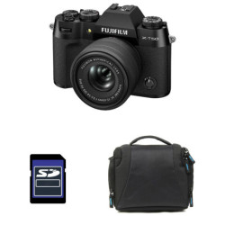 FUJIFILM X-T50 NOIR + 15-45 Garanti 3 ans + Sac + Carte SD 8 Go