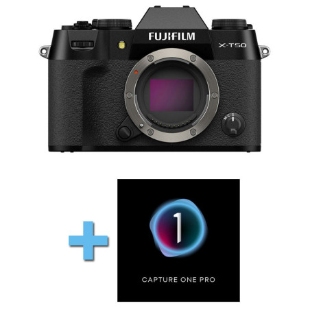 FUJIFILM X-T50 NU NOIR Garanti 3 ans + Logiciel Capture One Pro