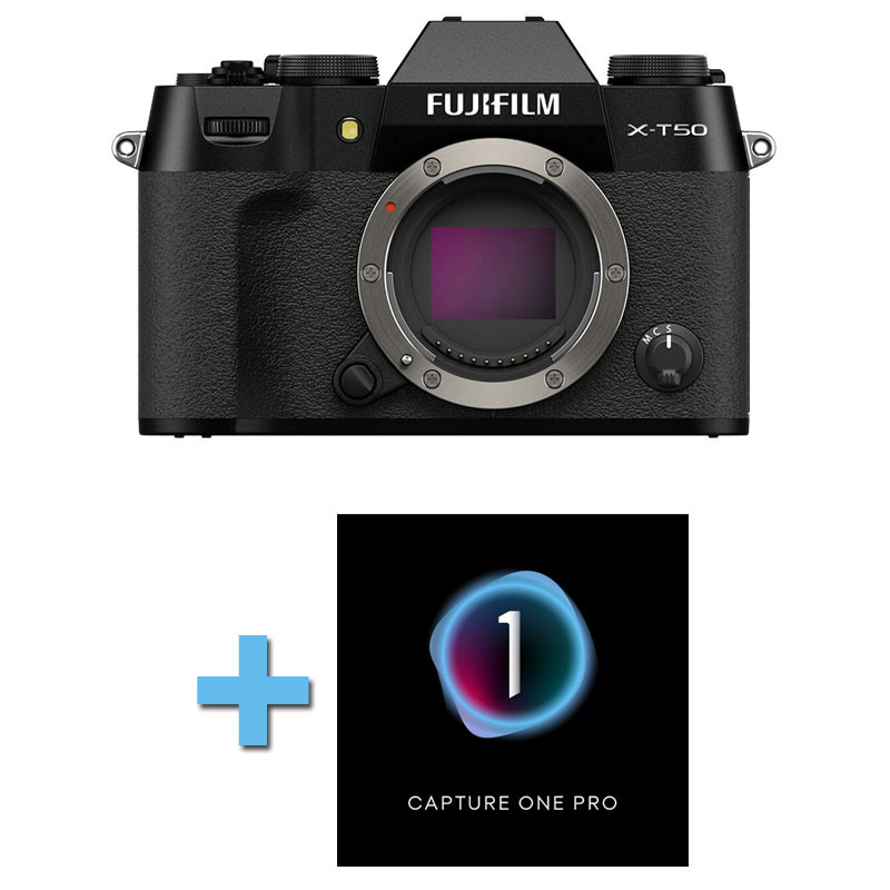 FUJIFILM X-T50 NU NOIR Garanti 3 ans + Logiciel Capture One Pro