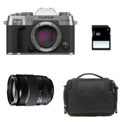 FUJIFILM X-T50 Silver + 18-135 Garanti 3 ans + Sac + Carte SD 8 Go
