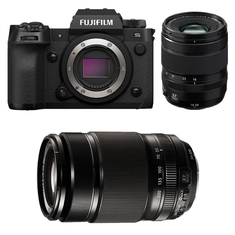 FUJIFILM X-H2S + Objectif Fujinon XF 16-50mm + XF 55-200mm F3.5-4.8 R LM OIS Garanti 3 ans
