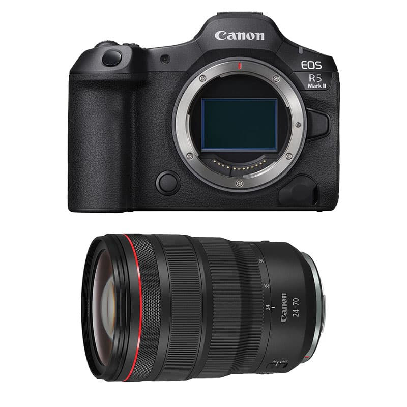 CANON Hybride EOS R5 MARK II + Objectif RF 24-70mm f/2.8 L IS USM Garanti 3 