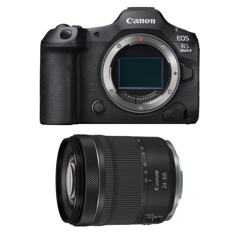 CANON Hybride EOS R5 MARK II + Objectif RF 24-105mm f/4-7.1 IS STM Garanti 3 ans