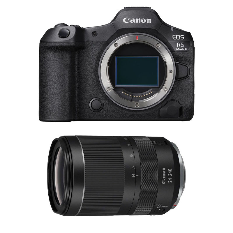 CANON Hybride EOS R5 MARK II + Objectif RF 24-240mm f/4-6.3 IS USM Garanti 3 ans