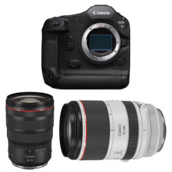 CANON EOS R1 + RF 24-70mm f/2.8 L IS USM + RF 70-200mm f/2.8 L IS USM Garanti 3 ans