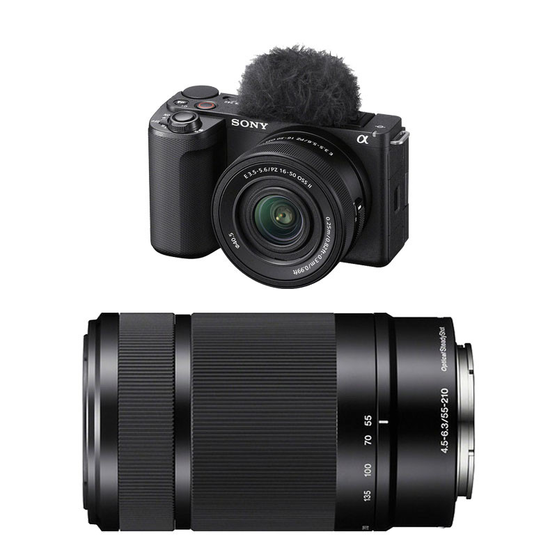 SONY Hybride ALPHA ZV-E10 II NOIR + Objectif 16-50mm PZ II f/3-5.5-6 + 55-210 f/ 4.5-6.3 Garanti 3 ans