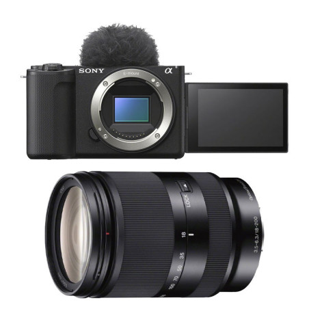 SONY Hybride ALPHA ZV-E10 II NOIR + Objectif 18-200mm LE f/3.5-6.3 Garanti 3 ans