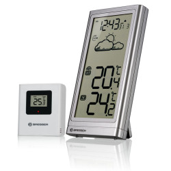 BRESSER RC weather station Meteo Temp Silver 7004200HZI000