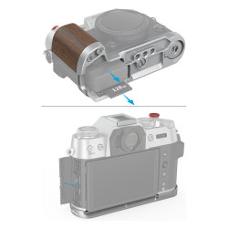 SMALLRIG 4735 Wooden L-Shape Grip for Fujifilm X-T50 Silver