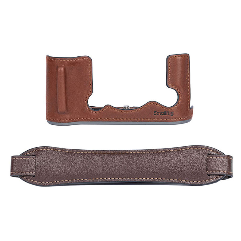 SMALLRIG 4710 Leather Half Case Kit for Fujifilm X-T50 Brown