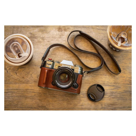 SMALLRIG 4710 Leather Half Case Kit for Fujifilm X-T50 Brown