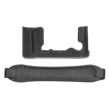 SMALLRIG 4709 Leather Half Case Kit for Fujifilm X-T50 Black
