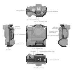 SMALLRIG 4524 Cage for Nikon Z 6III with MB-N14 Vertical Grip